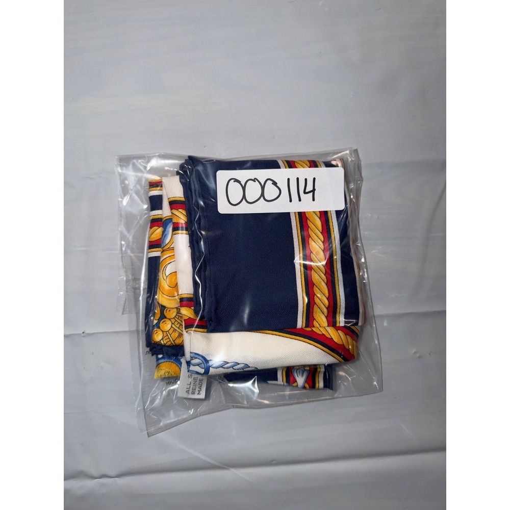 Richel Paris Nautical 100% silk Scarf - Picture 9 of 9